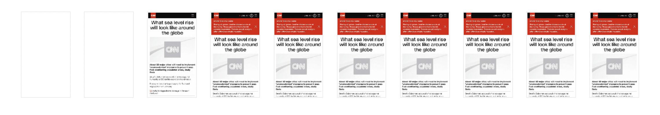 Core Web Vitals - Render Timeline - CNN