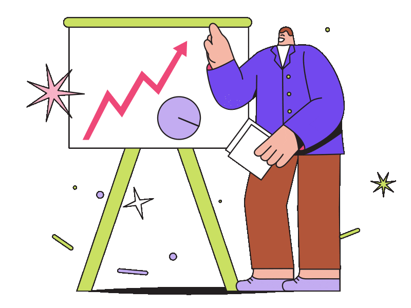 dazzle-man-standing-near-board-with-graphs Actionable Insights & Analytics